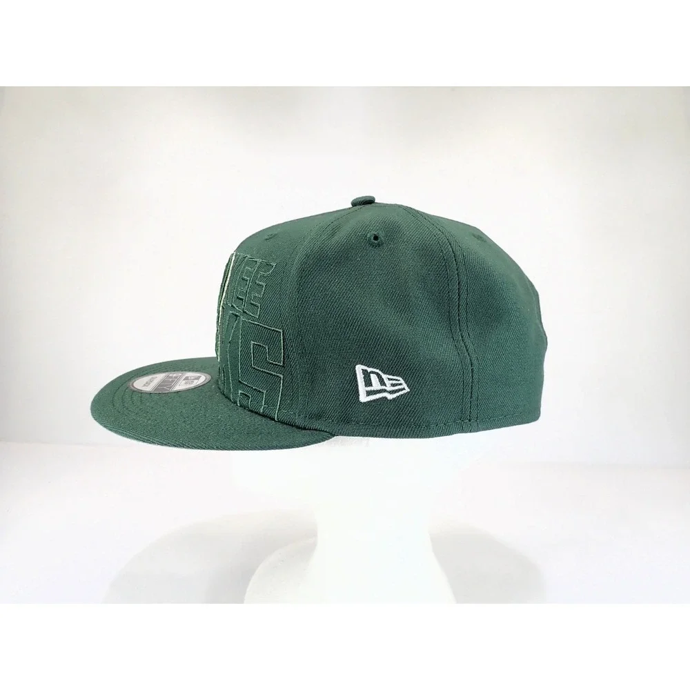 New‎ Era 9FIFTY Milwaukee Bucks NBA Draft Snapback Hat Green Flat Bill
